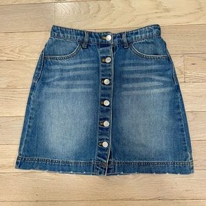 H&M Button Down Jean Skirt